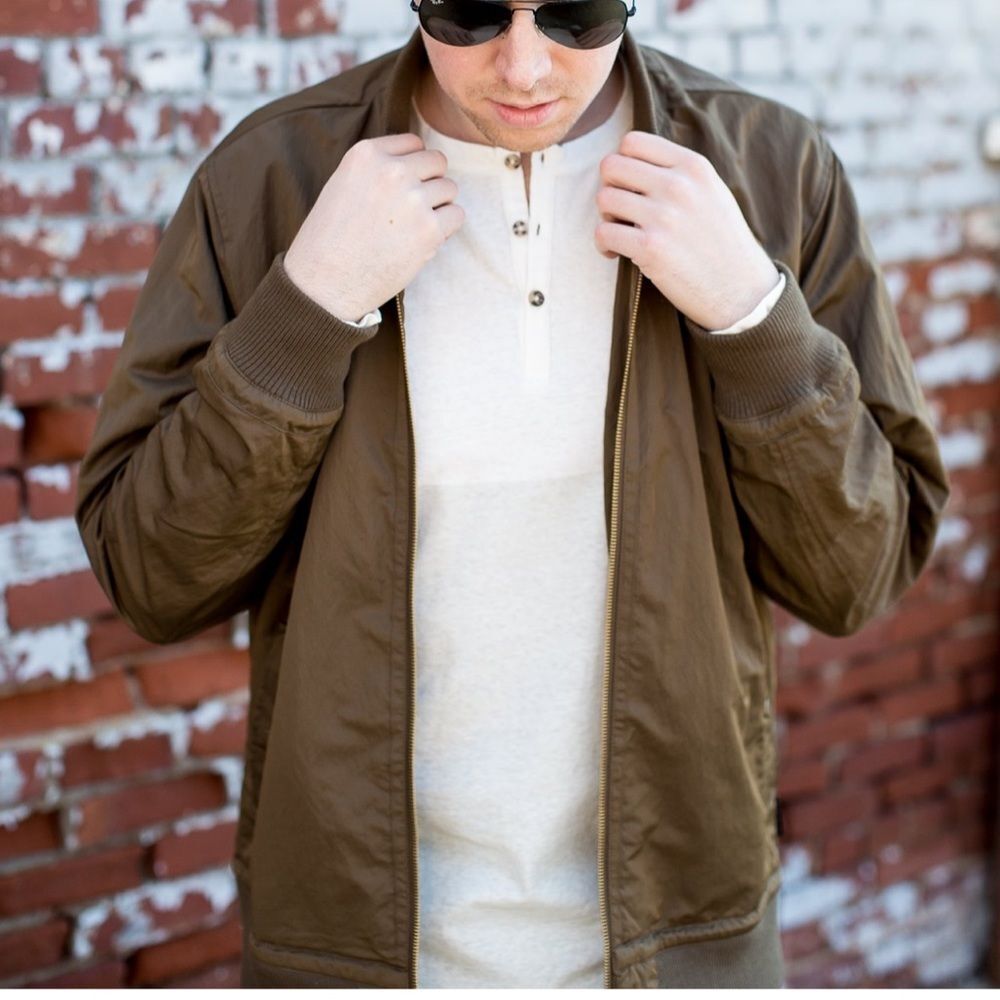 Robert Geller Five Four Mens Bogart Bomber Jacket Size S 